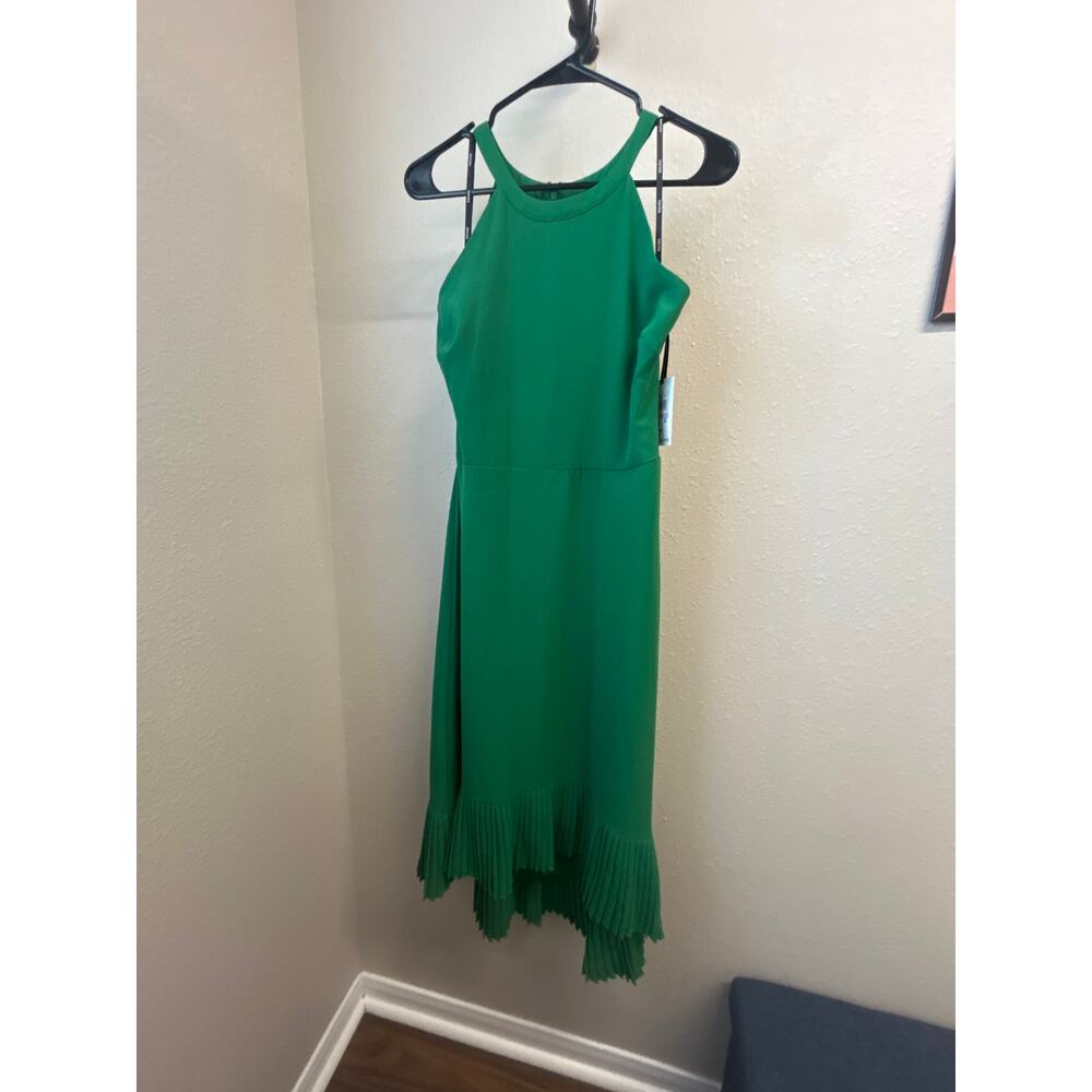 NWT Kensie Pebble Crepe Midi Dress Women’s Kelly Green Dress Size 6 MSRP $108